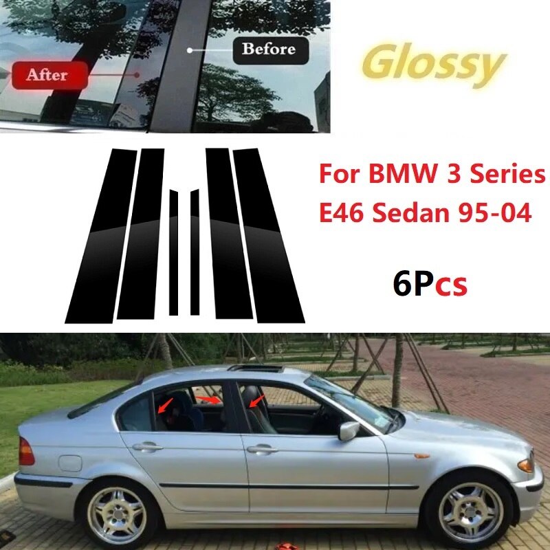 6PCS   â Ʈ Ŀ BC  ƼĿ BMW 3 ø E46  1995-2004 õ  Ʈ 